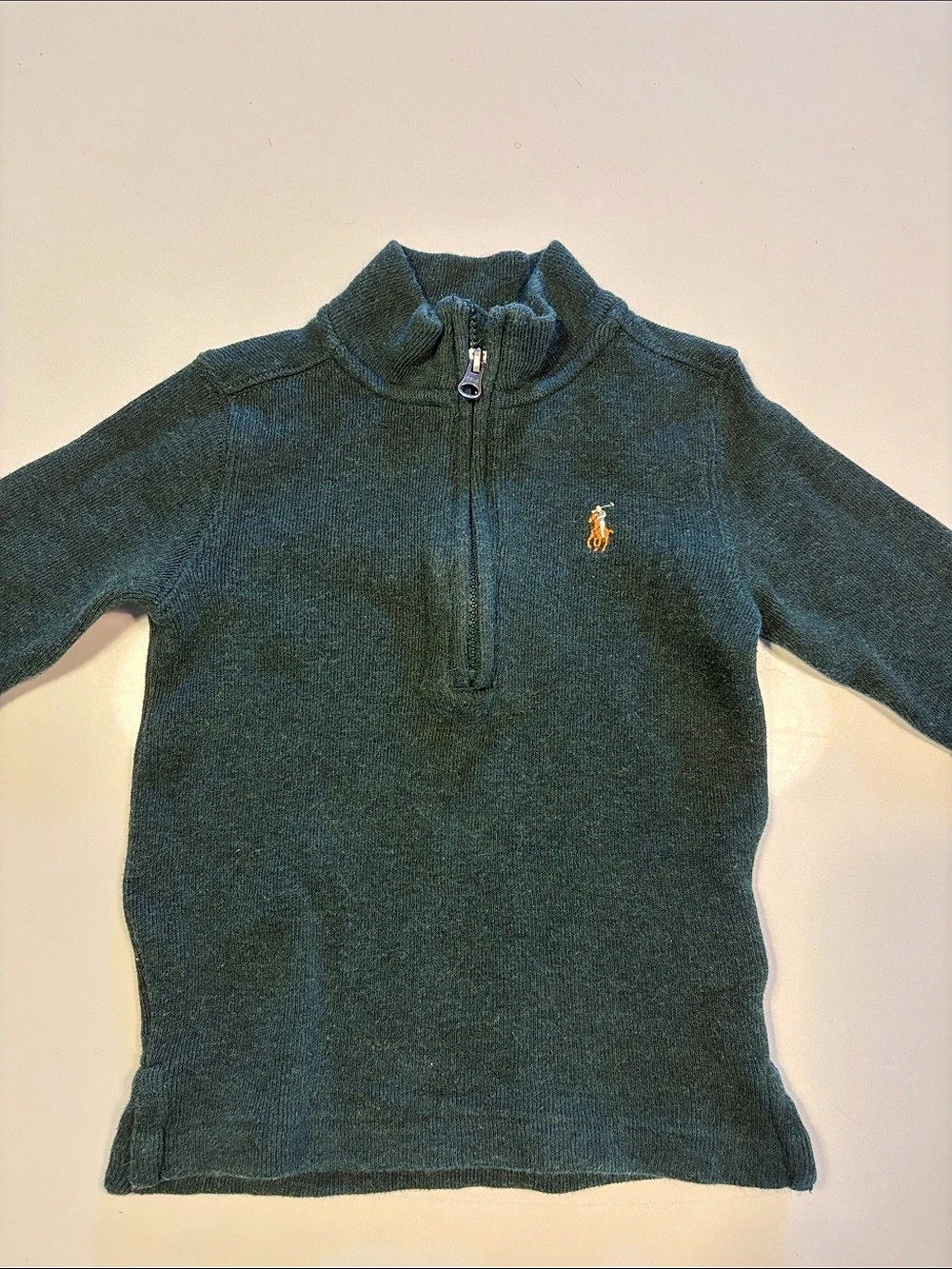 Ralph Lauren Green Half-Zip Mockneck Shirt